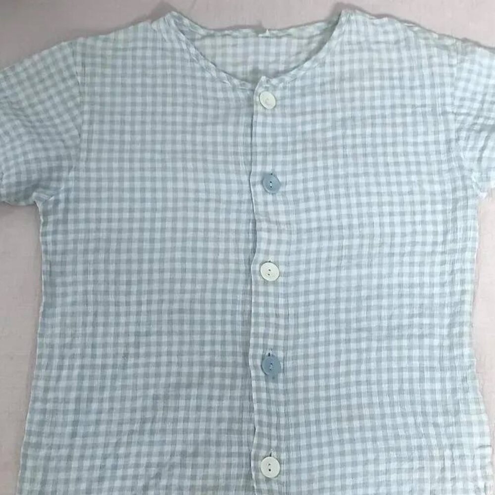Blue Short Sleeve Top